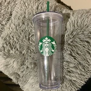 Starbucks Clear Insulated tumbler 24 oz new